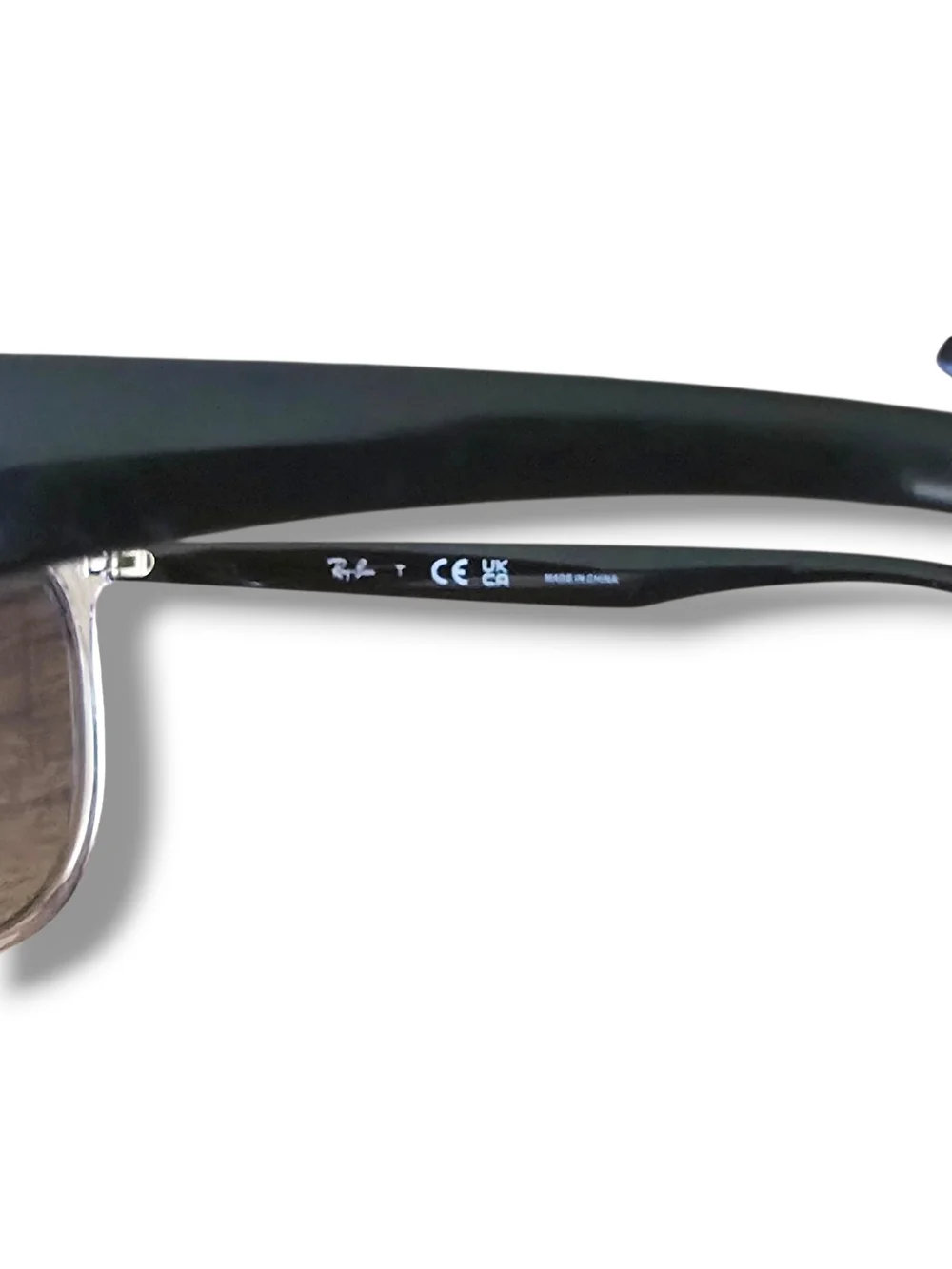 Ray-Ban Clear Frame Women's Sunglasses with Case - Clear/Black (RB4378 6477/11)